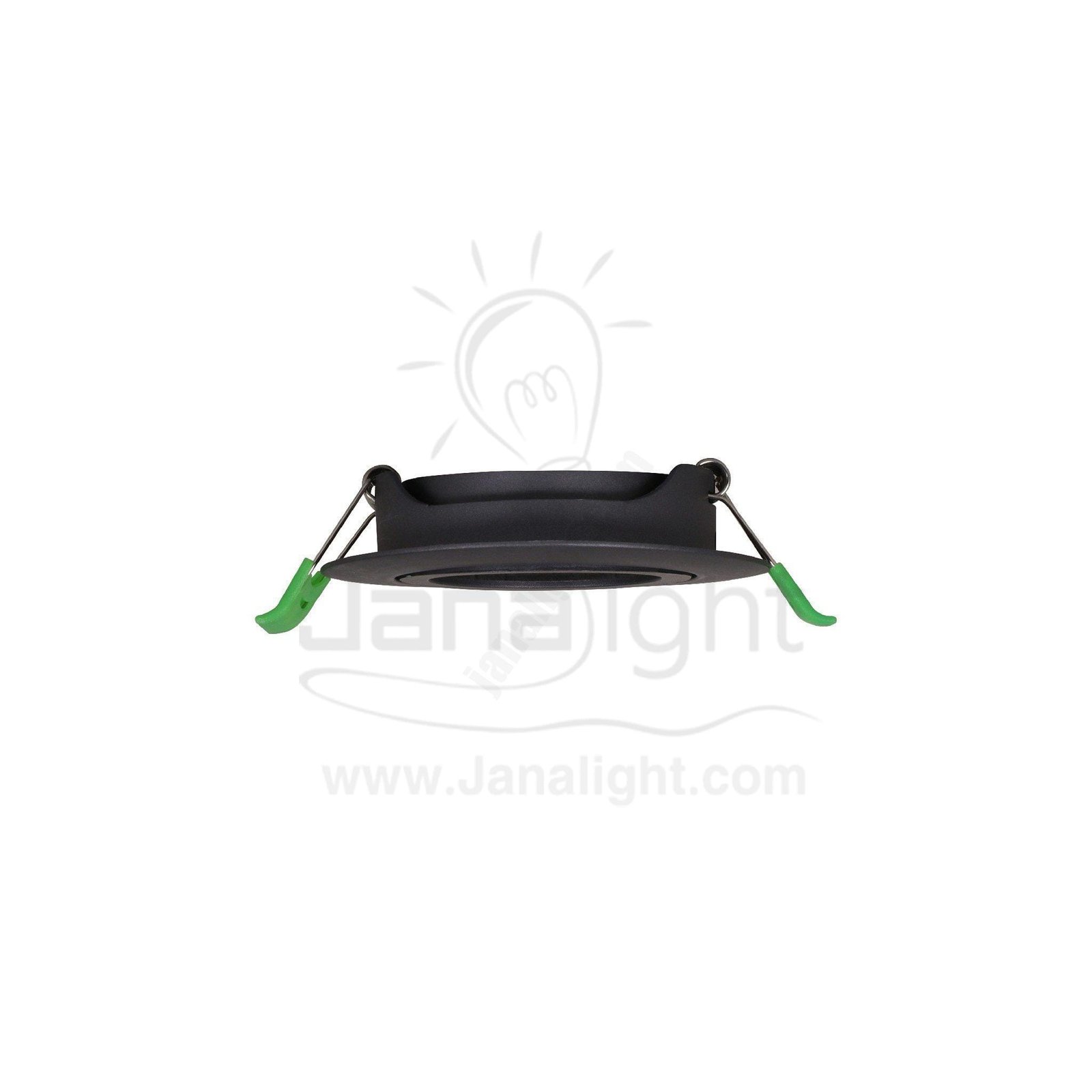 سبوت لايت فارغ متحرك مسطح مدور بلاستك رمادي جنى لايت JN403 single round grey Spotlight frame